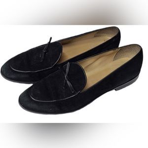 The Shoe Loft Shoes Womens Black Slip On Loafers Size 8.5